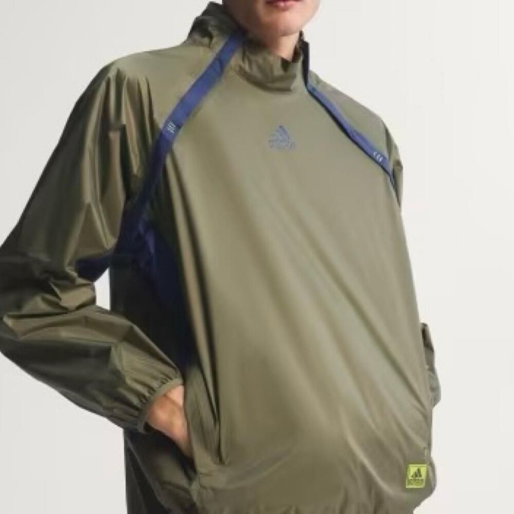 Adidas Men's Khaki and Green Jacket